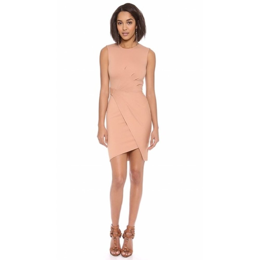 TORN BY RONNY KOBO - NUDE/PINK WILLOW WRAP DRESS - BRAND NEW (NWOT)
